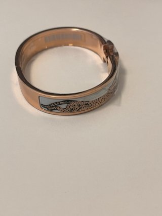 Pulsera Hermes Leopardo Oro Rosa