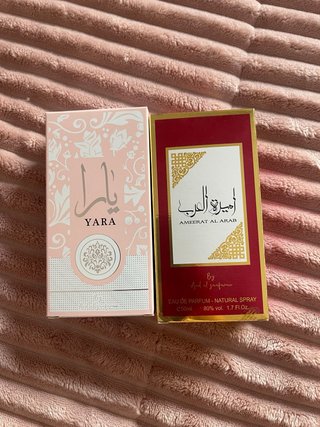 Perfume Yara y Ameerat Al Arab Lattafa