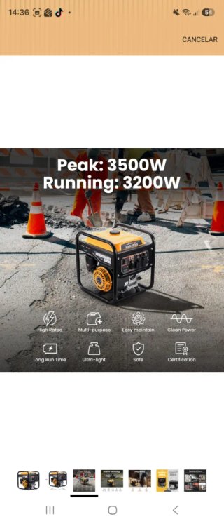 Generador Inversor Portátil 3500W