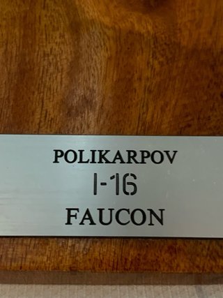 Maqueta Avión Polikarpov I-16 Rata Faucon