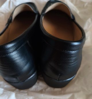 Mocasines mujer cuña negros