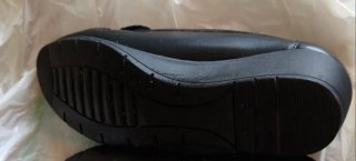 Mocasines mujer cuña negros
