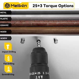 Taladro percutor 18V 13mm con 2 baterias