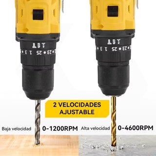 Taladro percutor 18V 13mm con 2 baterias
