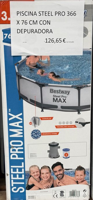 Piscina Bestway Steel Pro 366x76 + Depuradora
