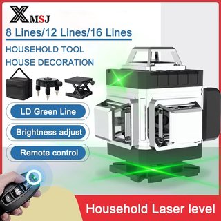 Nivel laser verde 3D 8 lineas 360
