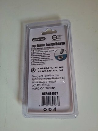Juego Puntas Destornillador Torx Bossram 11 Pcs