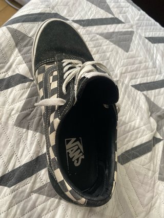 Vans Negro y Cuadros Ajedrez