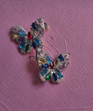 Pendientes Mariposa Multicolor estilo Swarovski