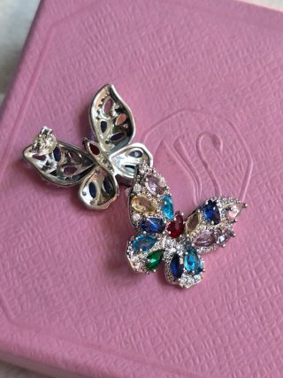 Pendientes Mariposa Multicolor estilo Swarovski