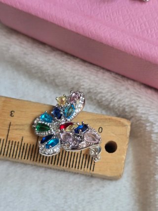 Pendientes Mariposa Multicolor estilo Swarovski