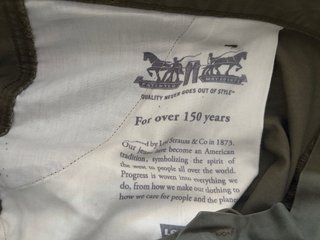 Pantalón corto cargo Levis verde