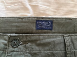 Pantalón corto cargo Levis verde