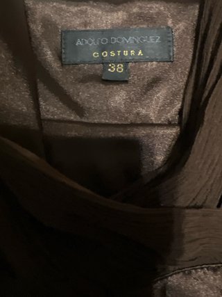 Vestido Adolfo Domínguez Costura Marrón chocolate