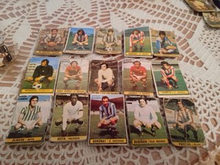 Cromos antiguos de fútbol