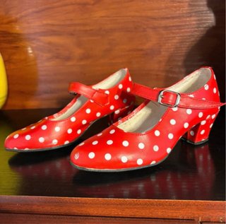 Zapatos Flamenco Rojos Lunares Áfrico lucena