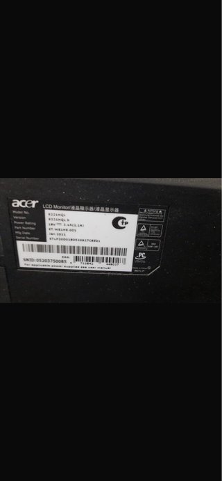 Monitor Acer S221MQL LCD