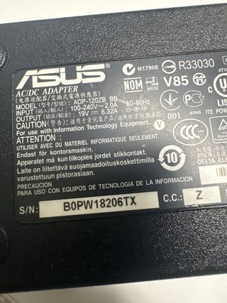 Cargador portátil ASUS ADP-1202B BB