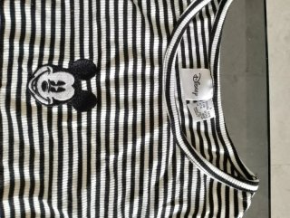Top Mujer Disney Rayas Mickey Mouse
