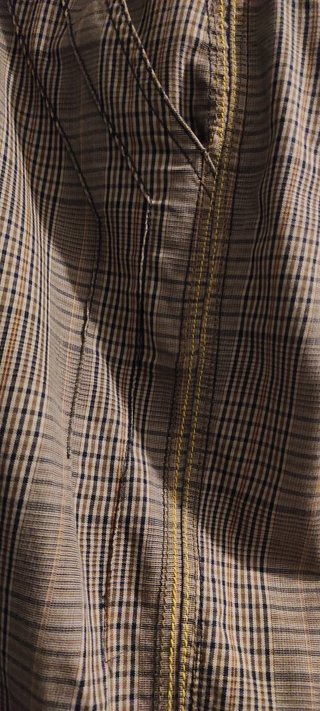 Pantalón Skunfunk Cuadros Beige y Marrón