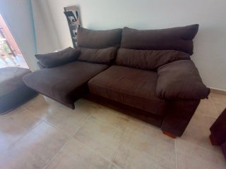 Conjunto 2 sofás tela 1.9m y 1.5m