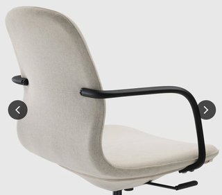 Silla de oficina IKEA LANGFJALL Beige/Negro