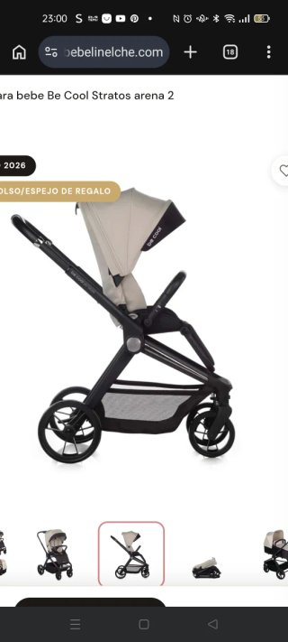 Carro de bebé 2 piezas Be Cool Stratos