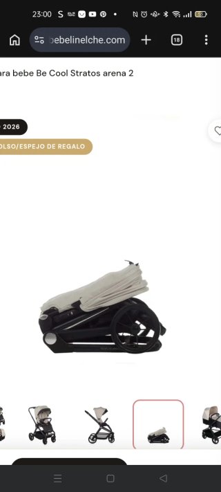 Carro de bebé 2 piezas Be Cool Stratos