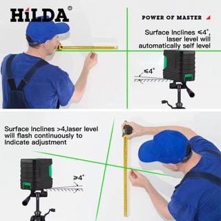 Nivel laser verde HILDA