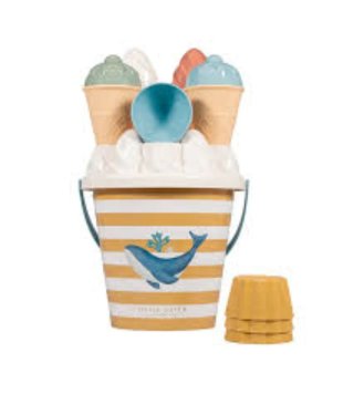 Cubo de playa Little Dutch con accesorios