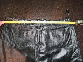 Falda midi piel negra GAP Talla 8