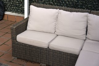 Set 6 plazas Trenzado Mesa + 2 Puf Manhattan