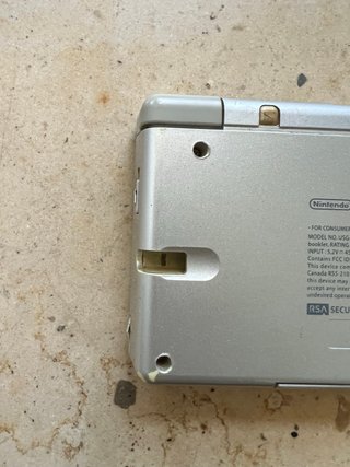 Nintendo DS Lite Argento Cerniera Allentata
