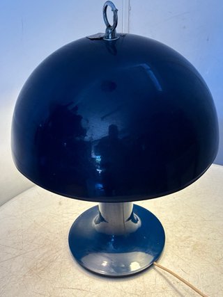 Lámpara Seta Vintage Azul y Plata
