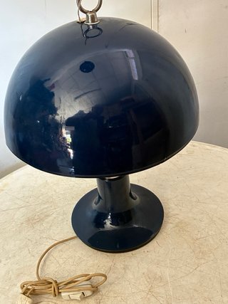 Lámpara Seta Vintage Azul y Plata