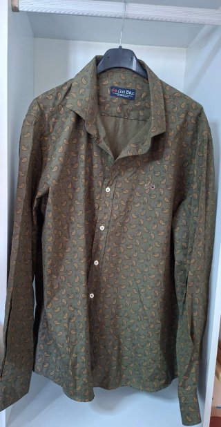 Camisa Cool Bike verde y marrón