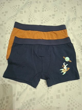 Calzoncillos niño azul y naranja