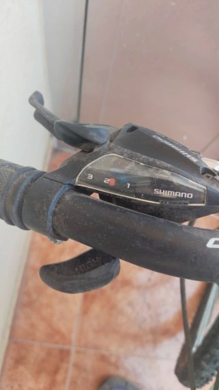 Pareja de bicis , una de adulto y otra de niño