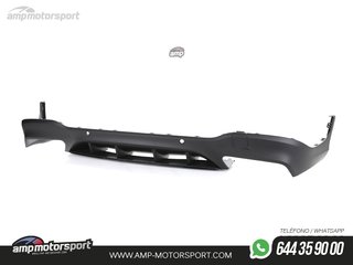 DIFUSOR TRASERO CON COLAS NEGRAS PARA MERCEDES GLC X253 NEGRO MATE