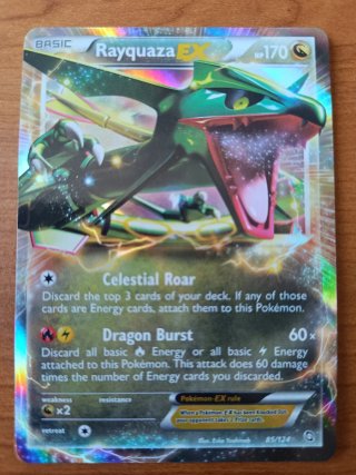 Pokémon Rayquaza EX 85/124 Dragons Exalted ENG NM