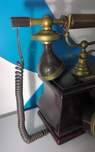 Teléfono Antiguo Colombo Vintage Dorado
