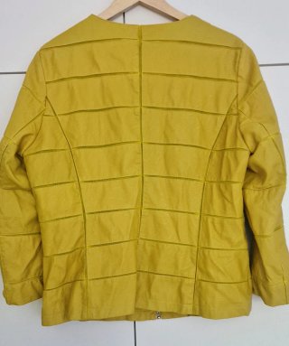Chaqueta cuero con cremallera