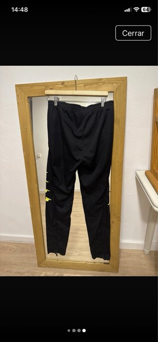 Pantalón chándal Kappa negro hombre