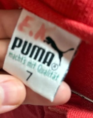 Polo Puma Talla M Rojo y Blanco