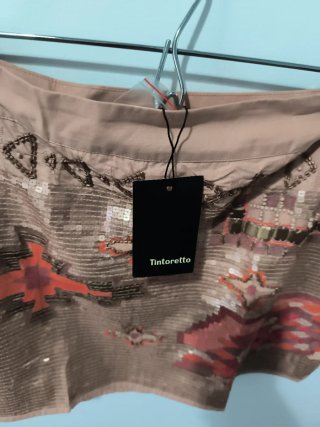 Falda Tintoretto Talla 42 con abalorios