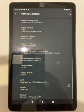 Lenovo Tab M8 3/32GB Gris