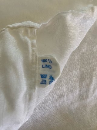 Camisa de lino blanca