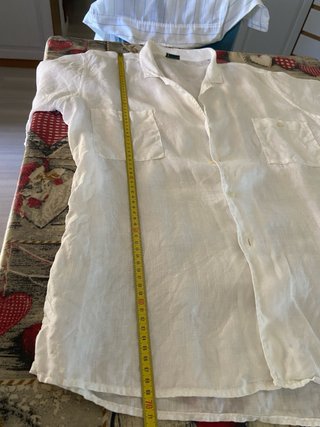 Camisa de lino blanca