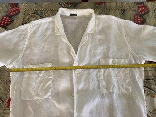 Camisa de lino blanca