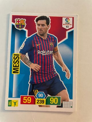 Cromo Messi FC Barcelona La Liga Santander